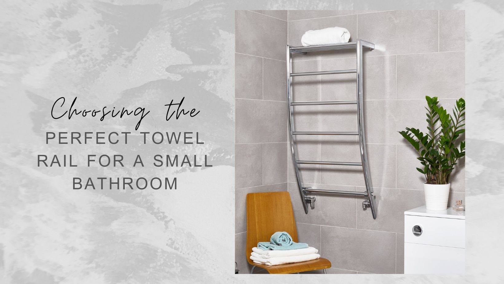 Small bathroom radiator towel rail